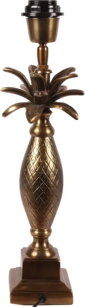 Lampă de masă din aluminiu, auriu, finisaj antichizat, 40 x 11 cm, „Gobelin”