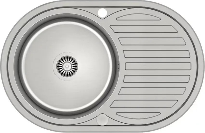 Chiuveta inox incastrata Quadron Pop Tom 211 inox satinat 77x50 cm