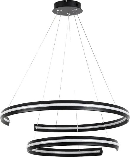 Rabalux 72052 - Lampă suspendată LED reglabilă pe cablu ZADIE 80W/230V 3000-6500K negru + telecomandă
