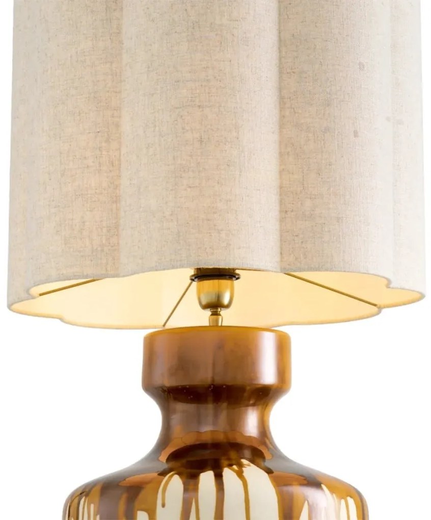Veioza, Lampa de masa LUX, Ceramica, Maro, Lorena