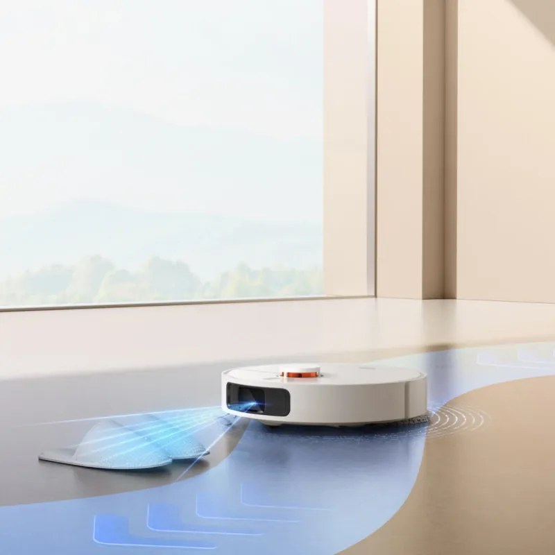 Aspirator robot Xiaomi X20+, 6000 Pa, 140 min, 0.35/4 l, Funcție Mop, Stație de autovidanjare, Navigație LDS, Evitarea obiectelor, Aplicație mobilă, Alb