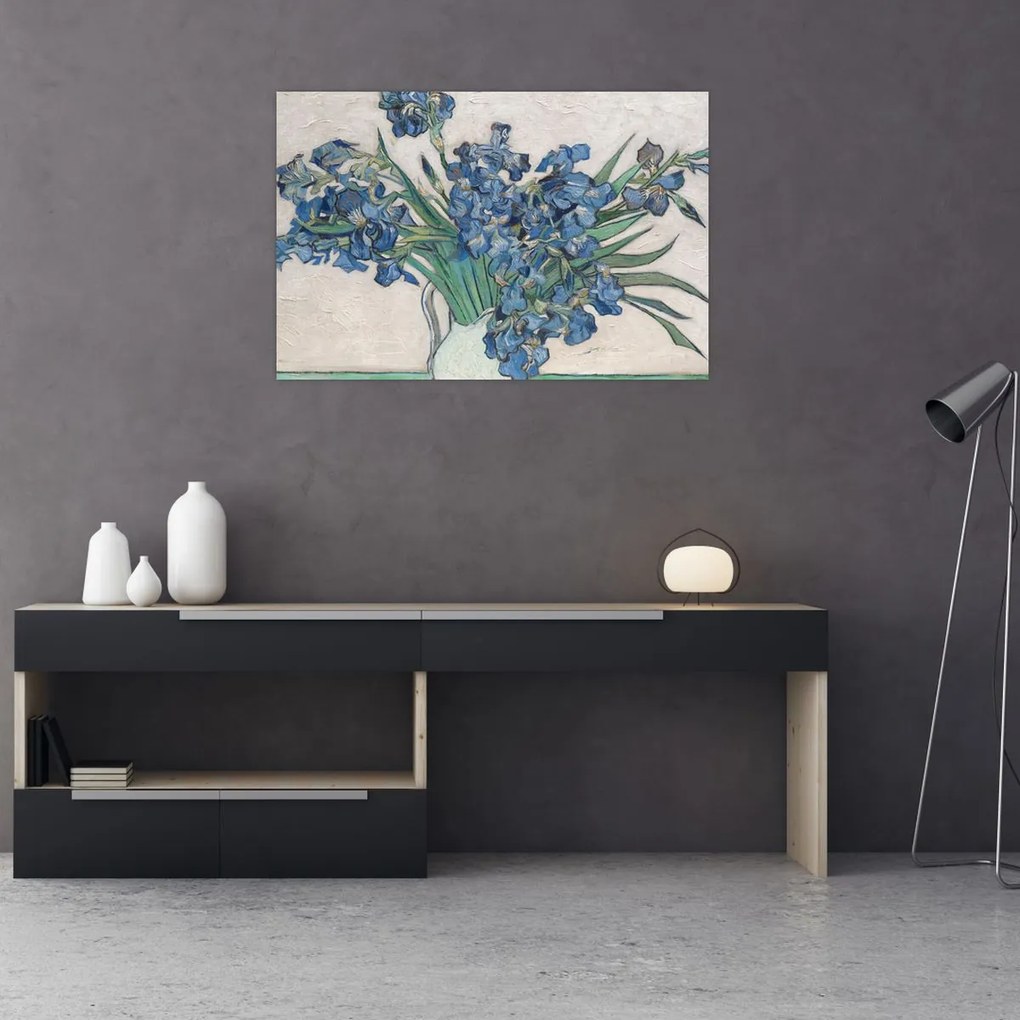 Tablou - Vincent van Gogh, Irises, reproducere (90x60 cm)
