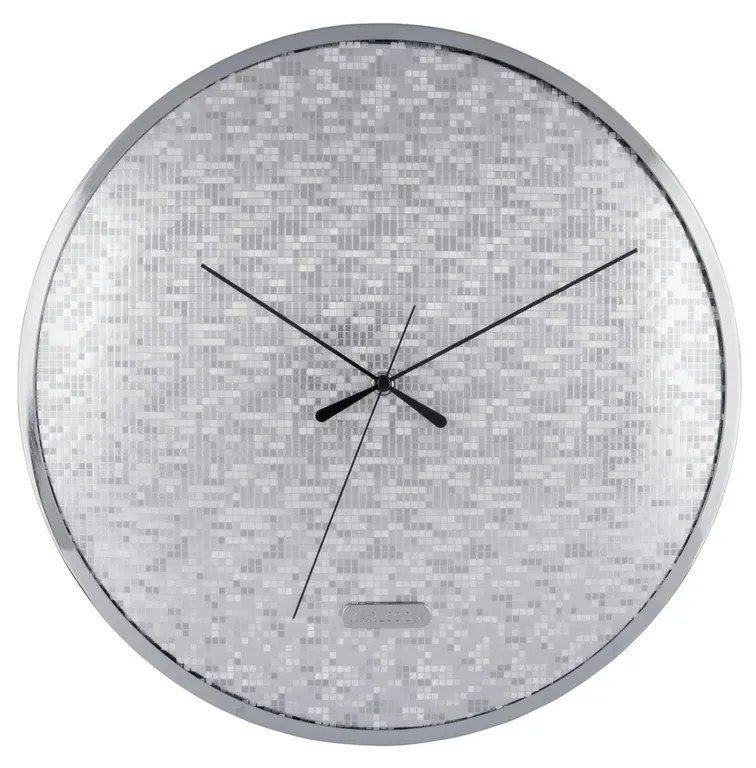 Karlsson 6005SI ceas de perete design argintiu,diametru 40 cm