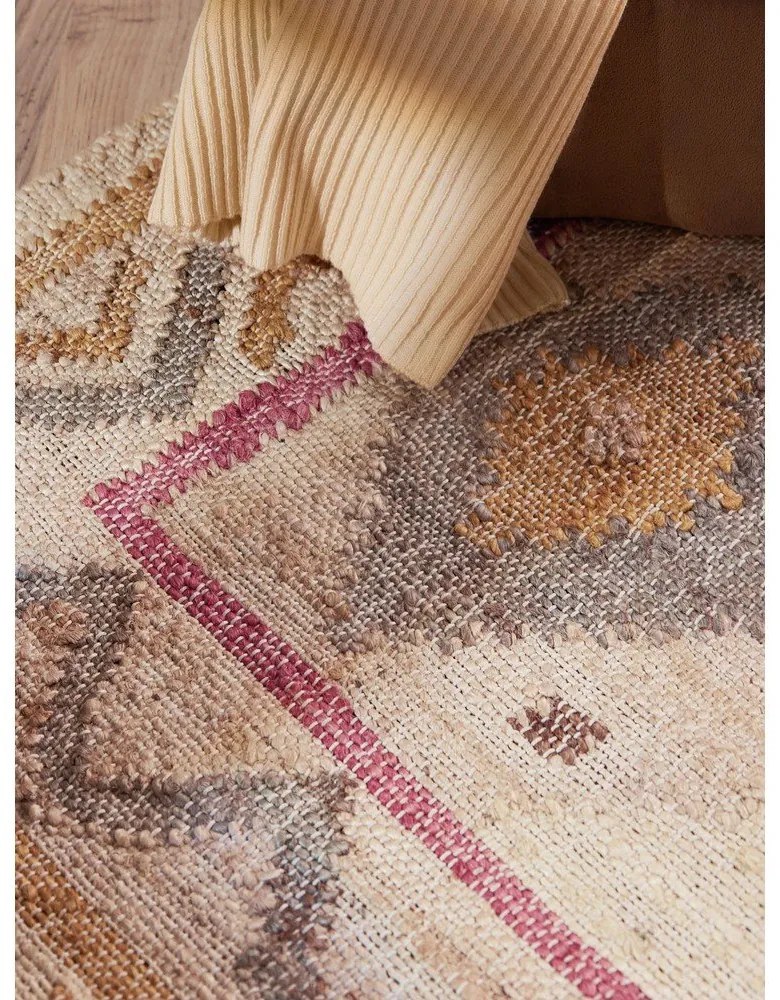 Covor tip traversă crem țesut manual din iută 80x200 cm Roya Imani – Elle Decoration