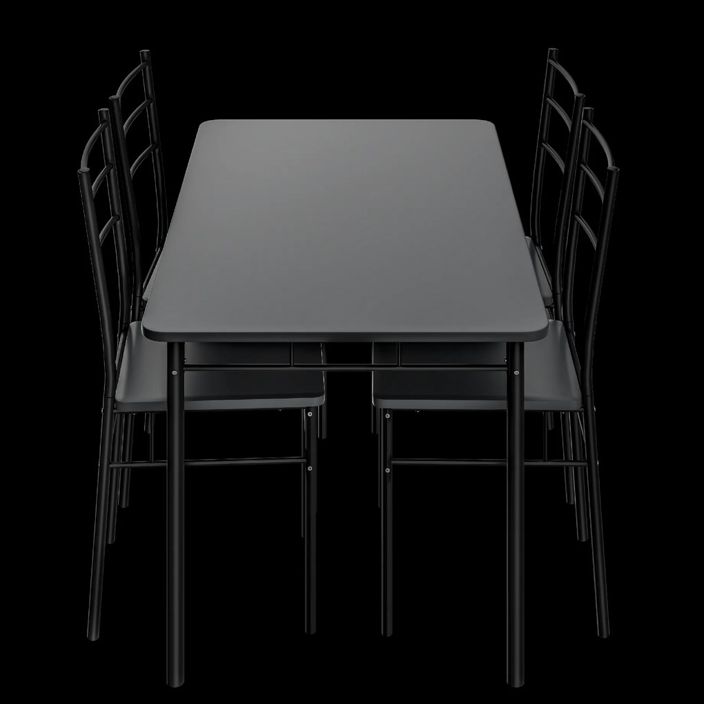 Deuba Set de sufragerie Leo - antracit