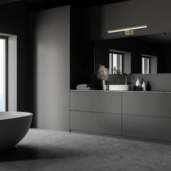 Aplica LED pentru oglindă de baie SHINE LED/13,8W/230V 60 cm IP44 alamă