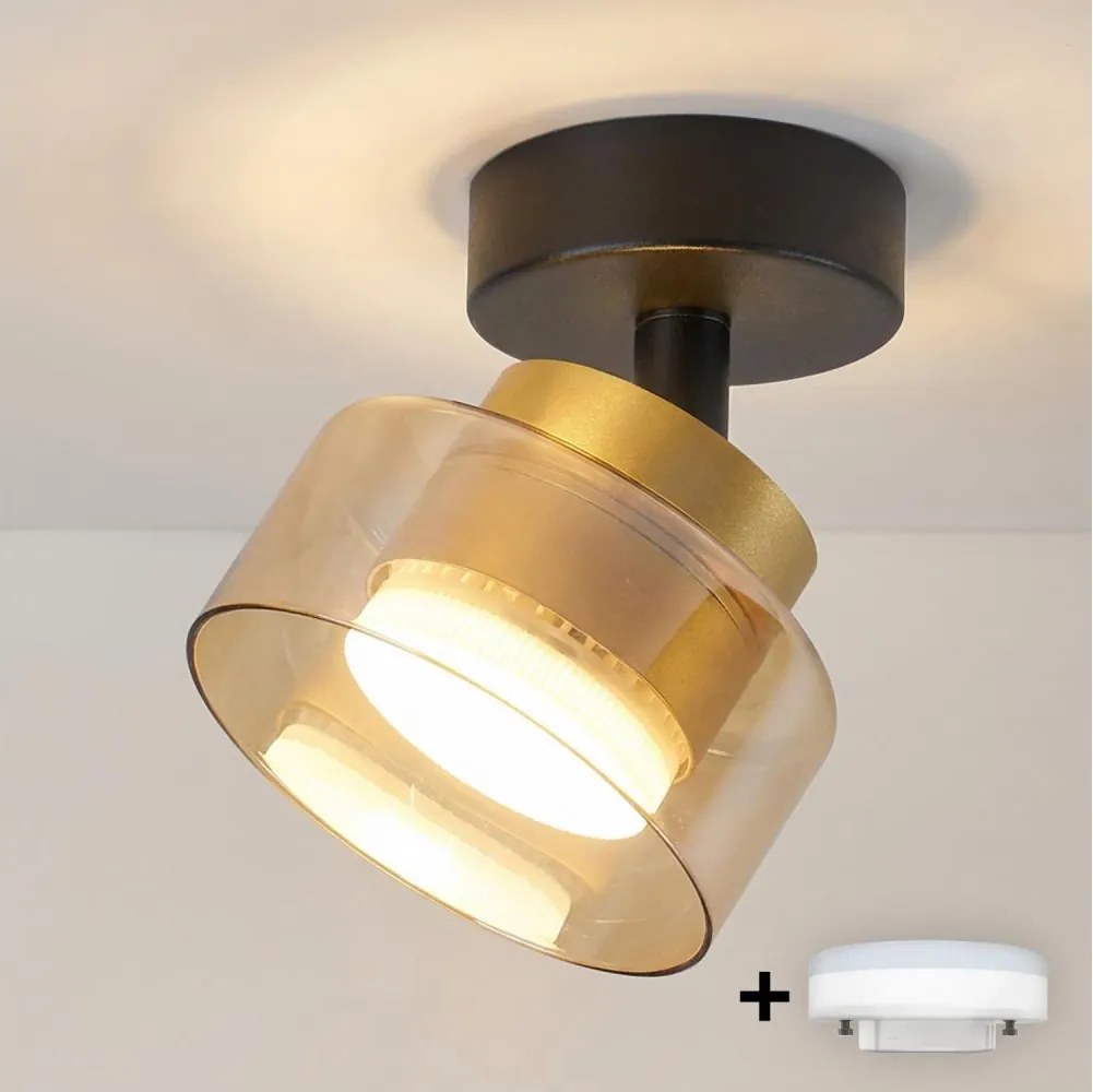 Brilagi - LED RGB spot reglabil AURA LUX 1xGX53/14W/230V Wi-Fi Tuya negru/auriu
