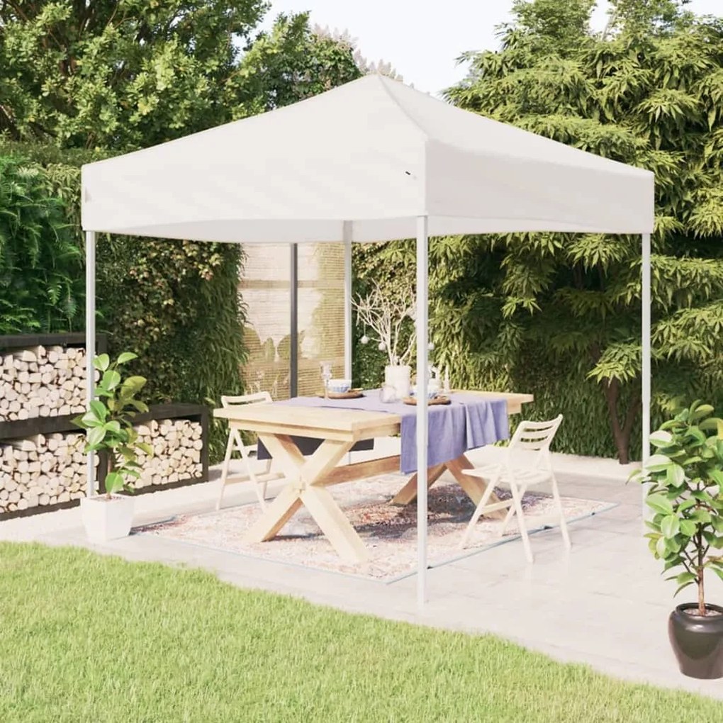 Cort pliabil pentru petrecere, alb, 2x2 m Alb, 2 x 2 m