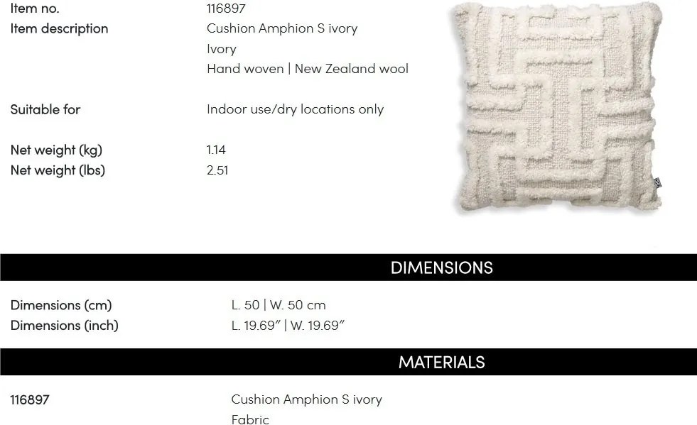 Perna design LUX Amphion S, Ivory