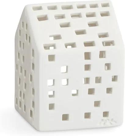 Sfeșnic din ceramică Kähler Design Urbania Lighthouse Classical, alb