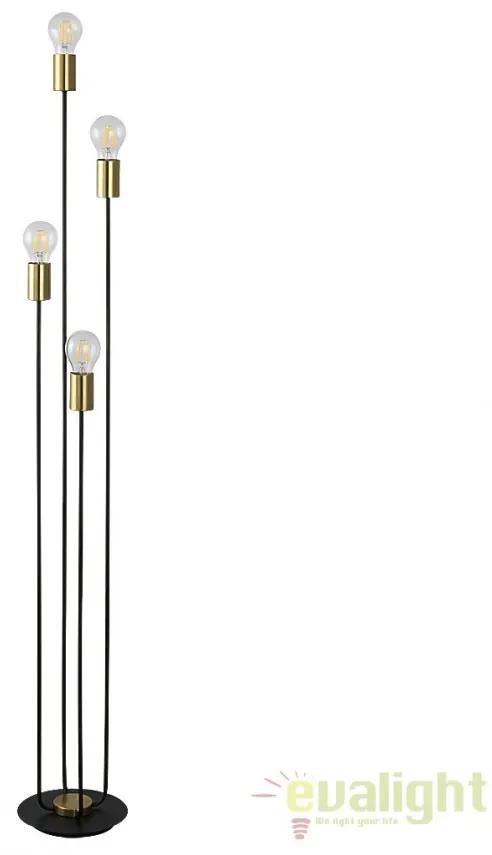 Lampadar design industrial cu 4 surse de lumina Lanny 4561 RX