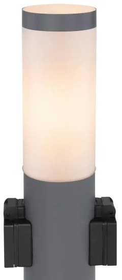 Lampă de exterior cu 2 prize Globo 3158AK BOSTON 1xE27/23W/230V IP44