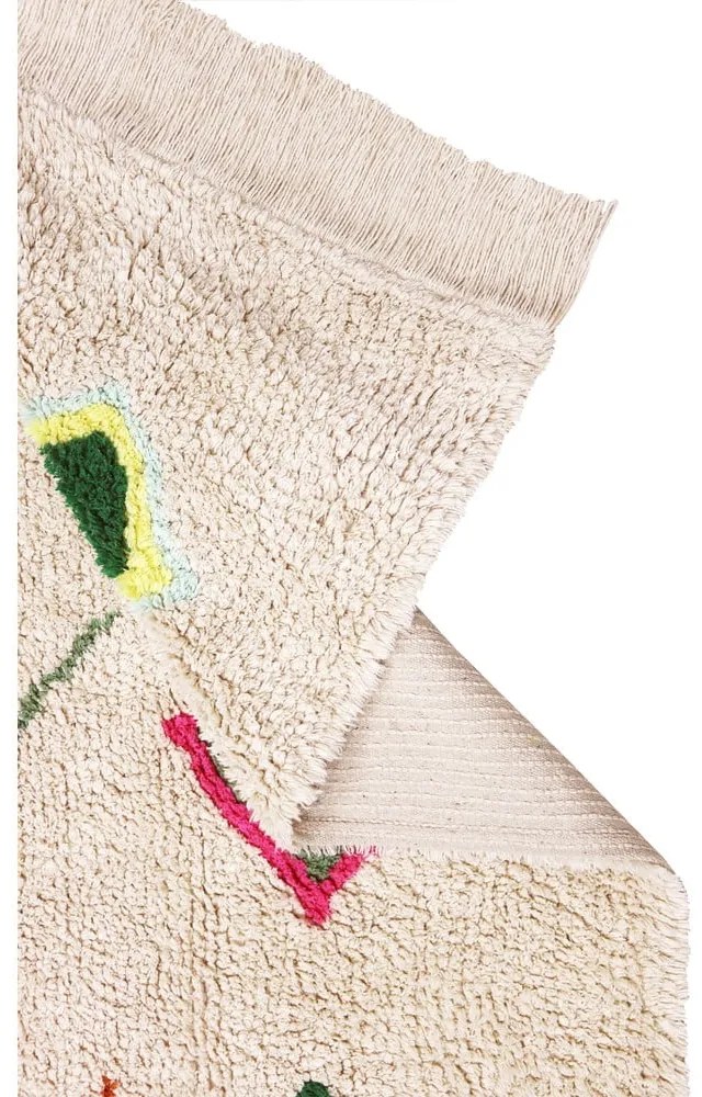 Covor crem lavabil/țesut manual din bumbac 170x240 cm Kaarol – Lorena Canals