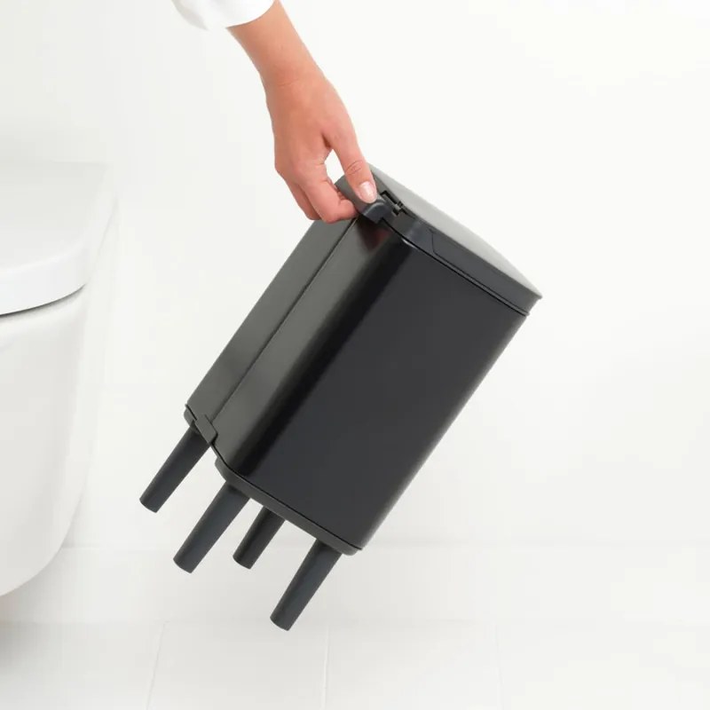 Cos de gunoi Brabantia Bo Small Hi 1006641, 4 L, Deschidere lina si silentioasa, Baza antiderapanta, Negru