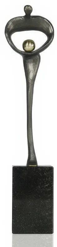 Statueta bronz masiv "Inspiratie"