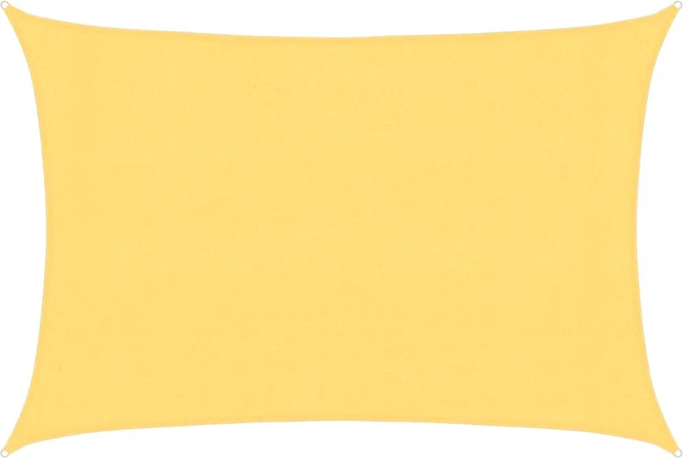 vidaXL Pânză parasolar, bej, 3 x 5 m, HDPE, 160 g/m²