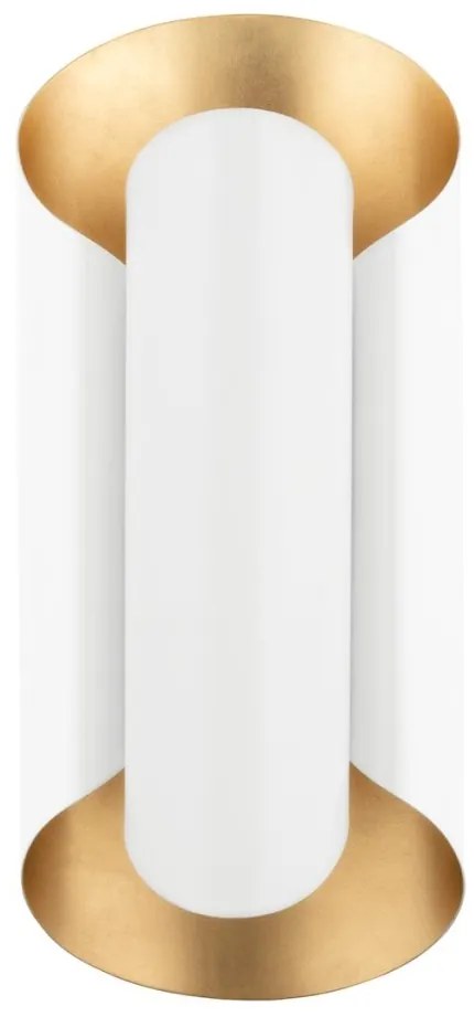Aplica de perete design modern BANKS alb/auriu