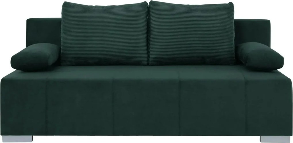 Canapea extensibila STREET IV, stofa catifelata verde - Trinity 28, 19