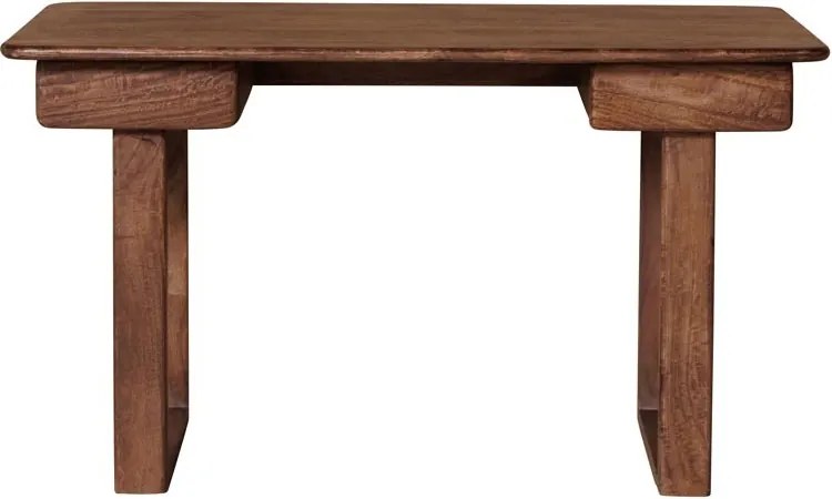 Birou cu sertare din lemn masiv de mango, maro, 76 x 135 x 65 cm, „Sahori”