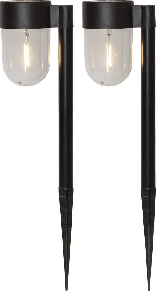 Set 2 corpuri de iluminat solare cu LED de exterior Star Trading Cupolai, înălțime 30 cm