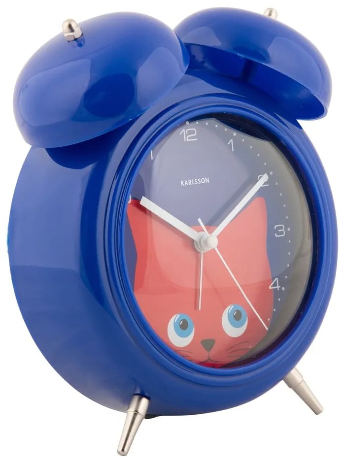 Ceas deșteptător pentru copii ø 15 cm Peekaboo Cat – Karlsson
