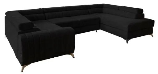Colțar Louis 347cm negru