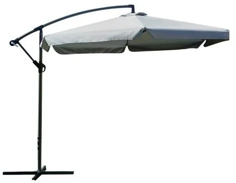 ShopJK UMBRELĂ DE SOARE PENTRU GRĂDINĂ 350 CM GRI
