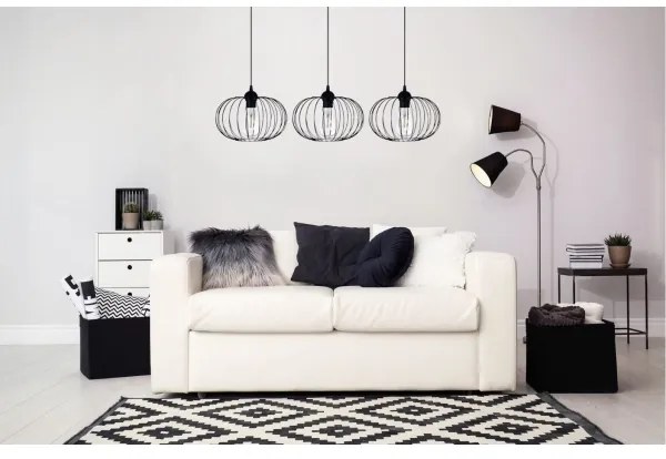 Lustră pe cablu BOCCA 3xE27/60W/230V