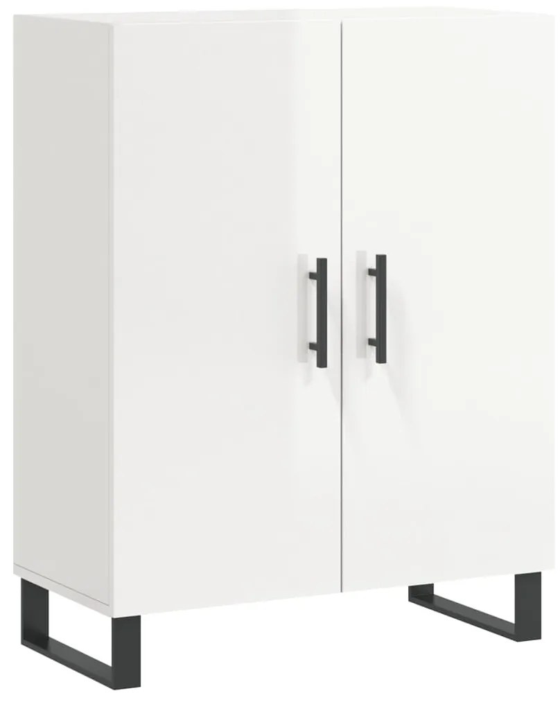 827750 vidaXL Dulap, alb extralucios, 69,5x34x90 cm, lemn compozit