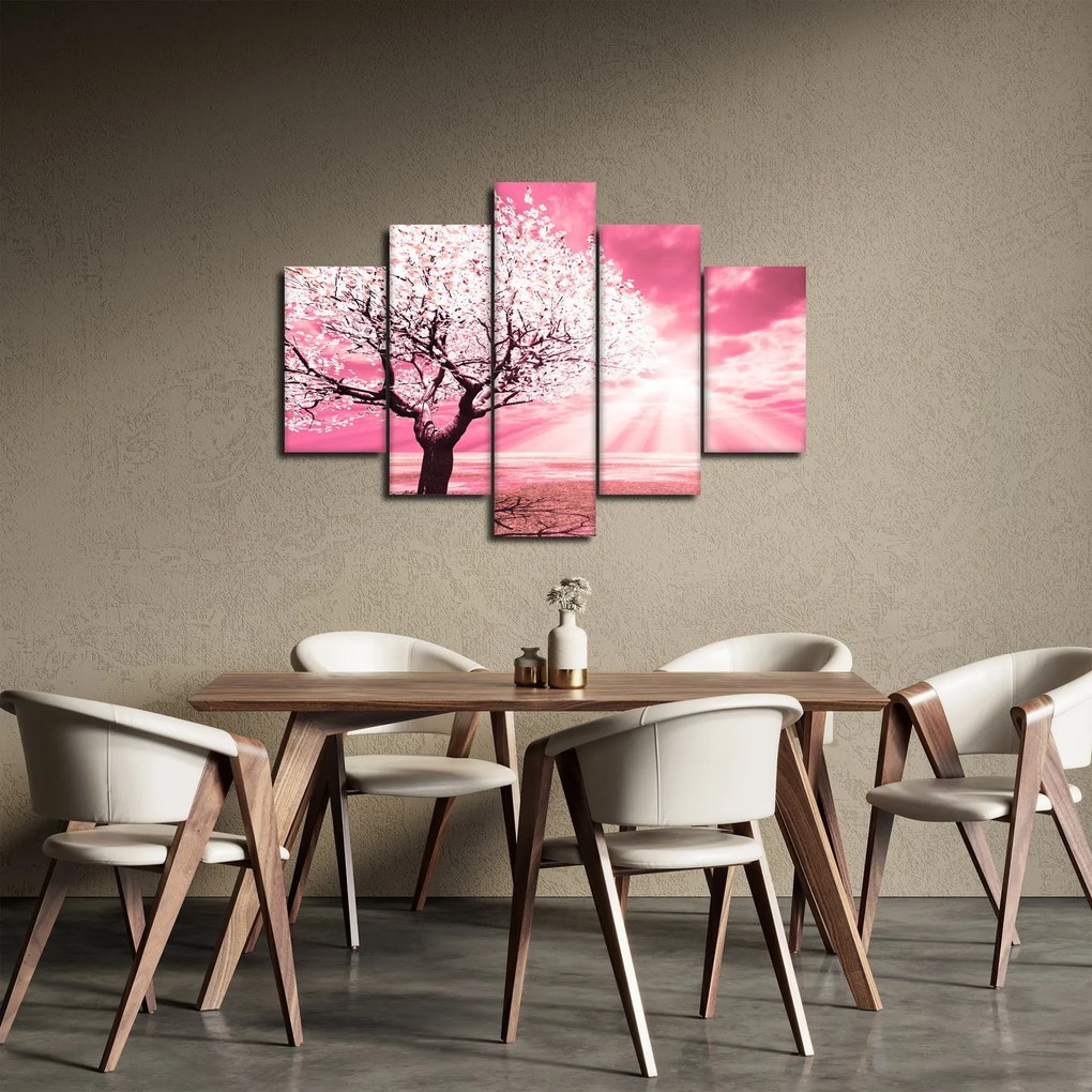 Tabloul cu pomul roz (150x105 cm)