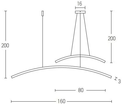 Lustra LED dimabila design minimalist Paulen negru