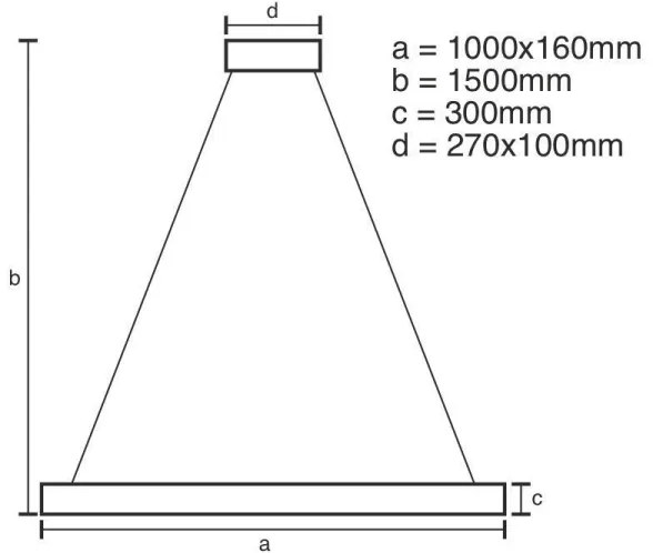Lustră LED de cristal dimabilă pe cablu LED/95W/230V + telecomandă