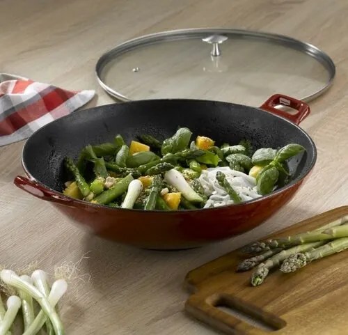 Tigaie WOK Kela Calido, din fontă, 36 cm