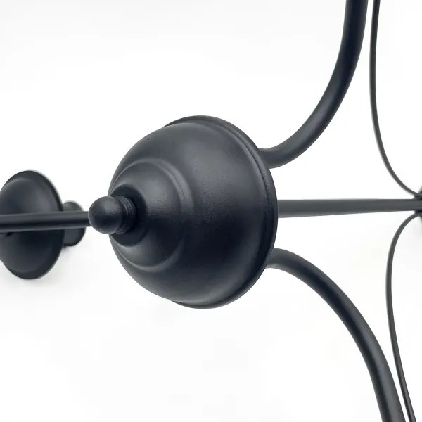 Candelabru pe lanț ANTON 3xE14/15W/230V negru