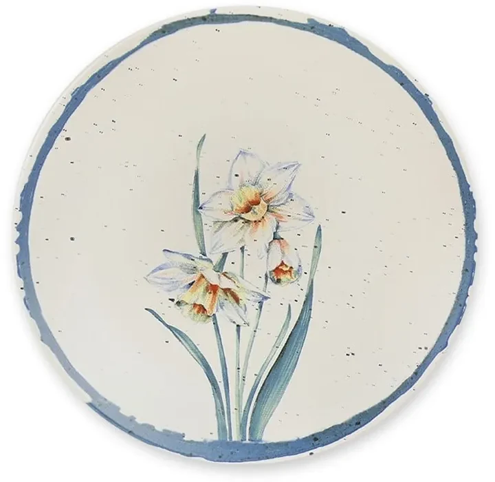 Set 6 farfurii din ceramică My Ceramic Flower, ø 25 cm | BIANO