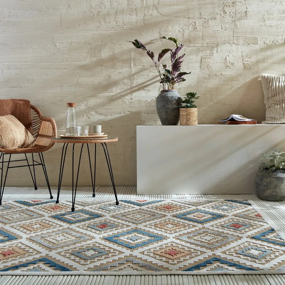 Covor pentru exterior și interior crem 200x290 cm Zion Natural – Flair Rugs
