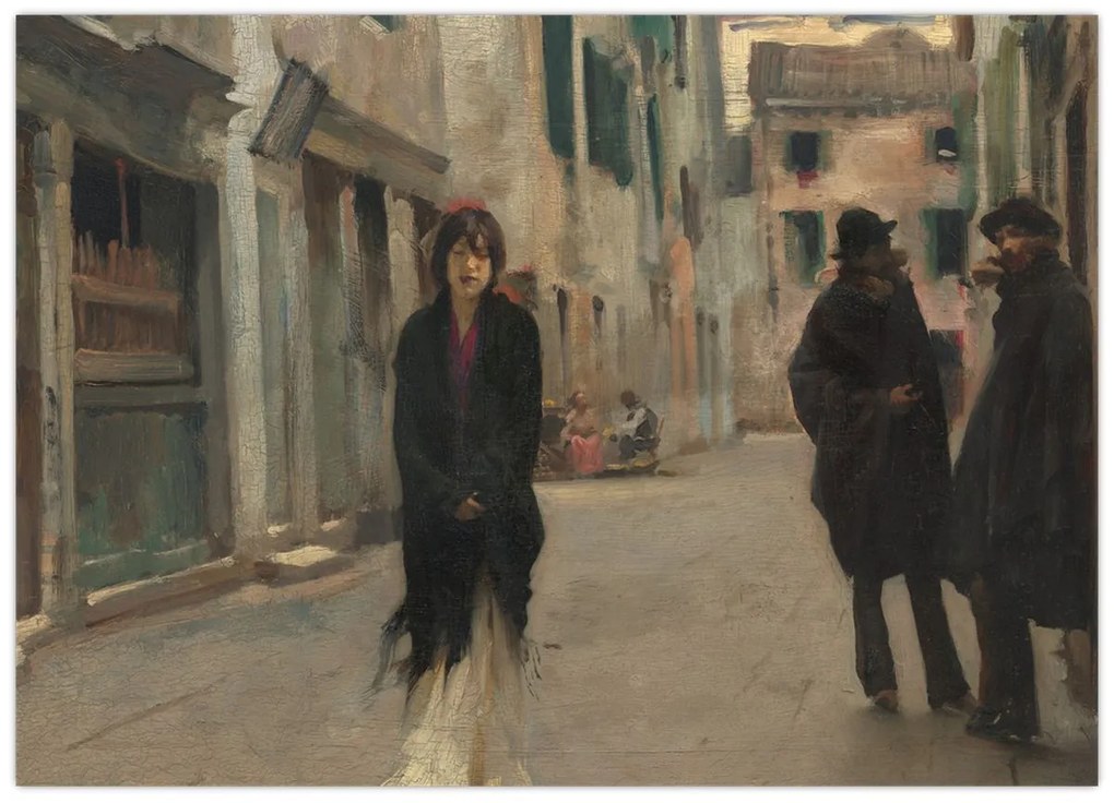 Tablou - John Singer Sargent, Street in Venice, reproducere (70x50 cm)