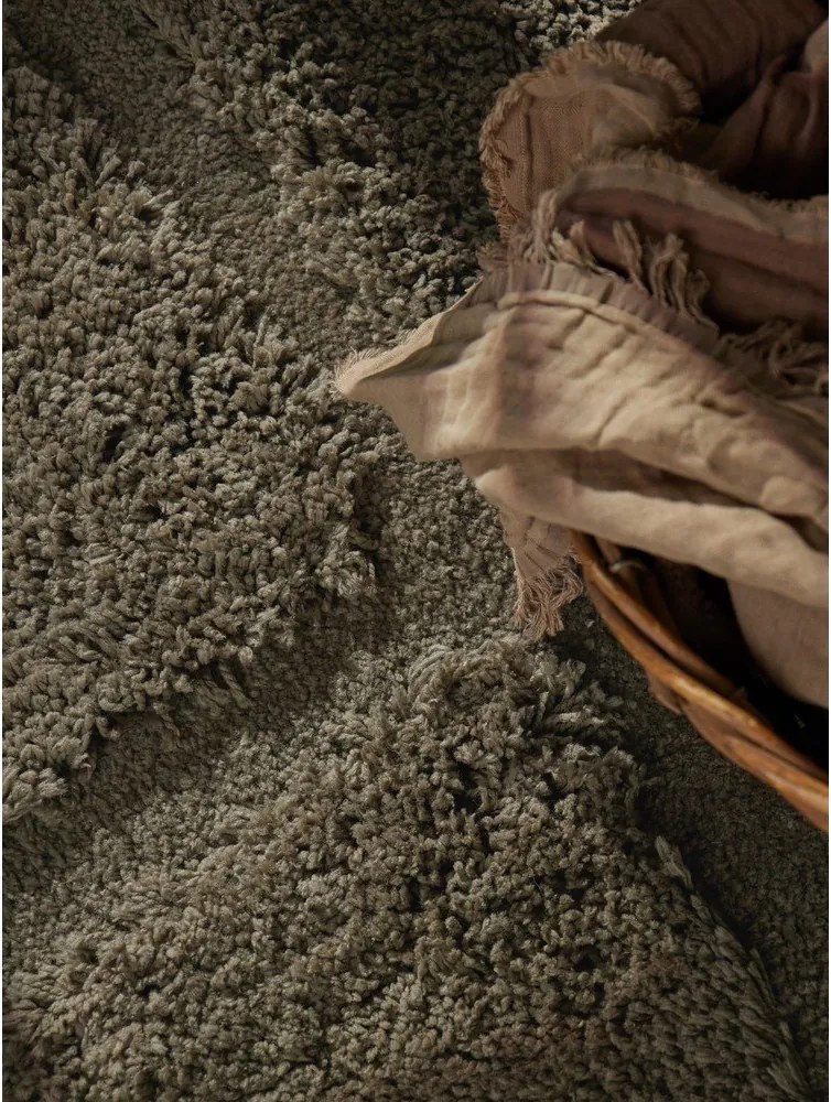 Covor kaki țesut manual rotund ø 200 cm Lambeth Jasper – Ted Baker