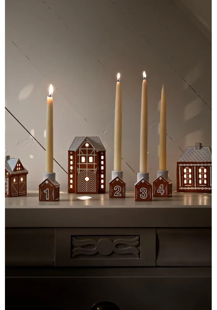 Sfeșnic pentru advent din ceramică Gingerbread – Kähler Design