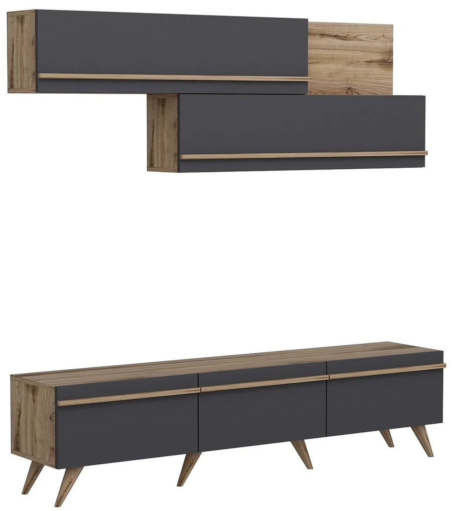 Mobilier living Amstel (antracit + Nuc). 1088821