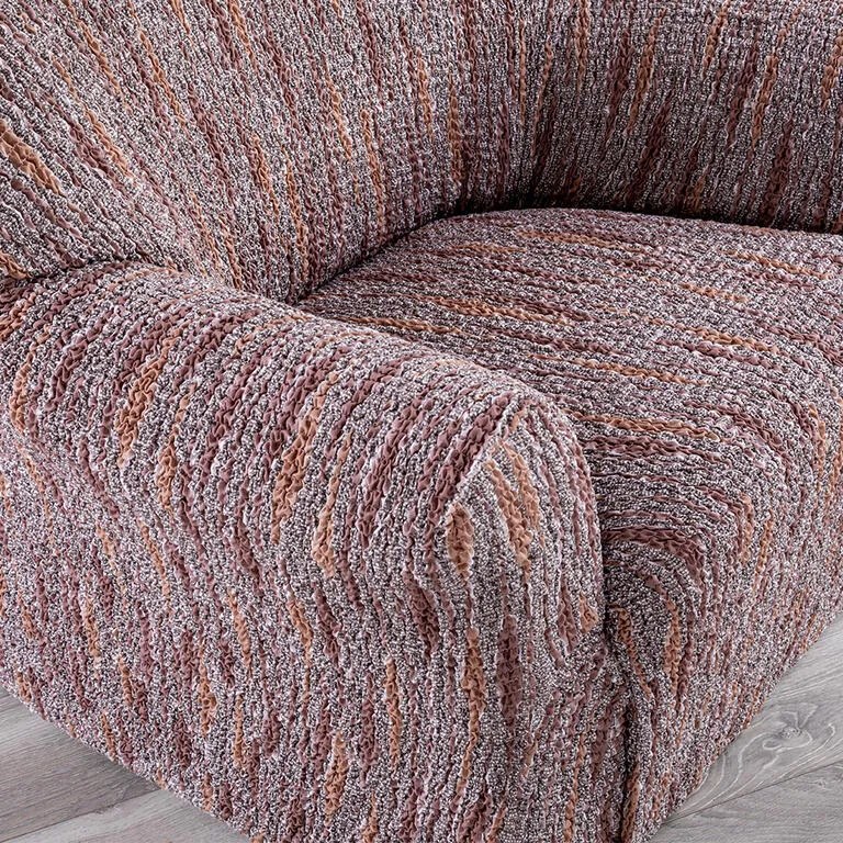 Huse bielastice NOVELO maro fotoliu (l. 60 - 110 cm)