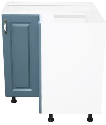 Corp inferior colt cu 2 usi Zebra MDF Verde drept