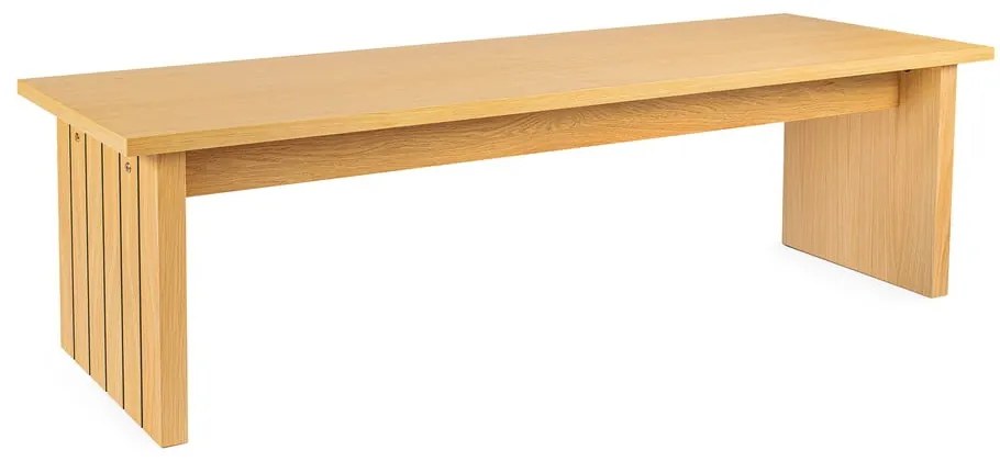 Măsuță de cafea în culoare naturală cu blat cu aspect de lemn de stejar 60x120 cm Stripe – Woodman