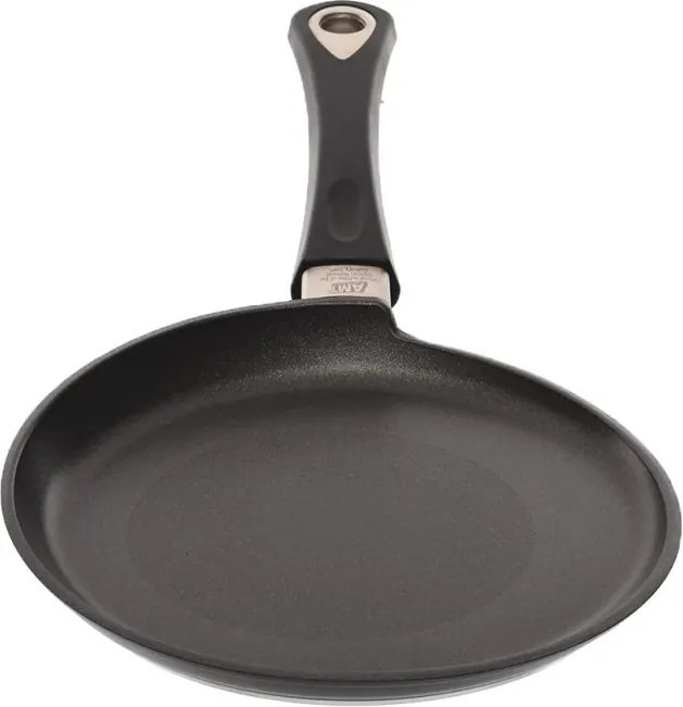 Planșetă pentru clătite AMT Gastroguss 124, 24 cm, Aluminiu turnat, Acoperire antiaderentă Lotan®, Până la 240°C, Negru