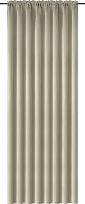 Perdea OXFORD 140x250 cm, bej deschis Agatat: Inele metalice