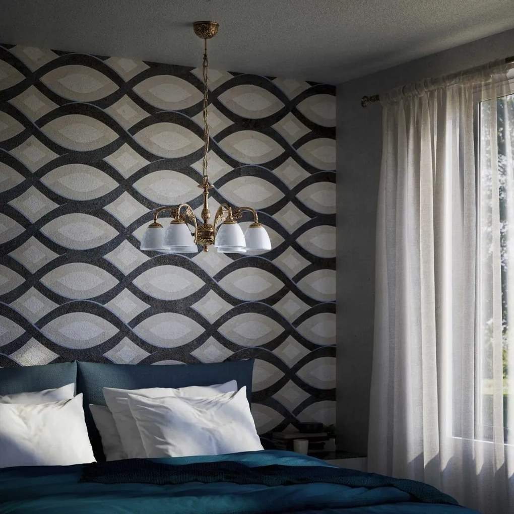 Candelabru din alama stil Art Nouveau Beatrice