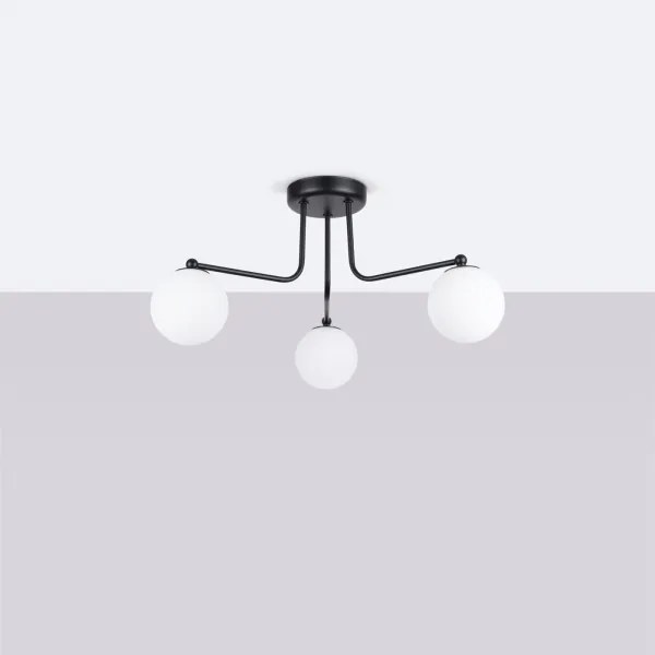 Lustră pe tijă Sollux SL.1662 ASTRAL 3xG9/8W/230V negru