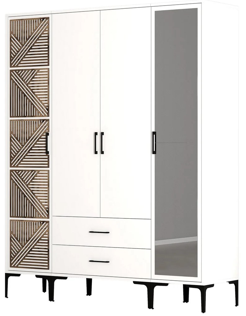 Dulap de haine Kiara PTR (Alb). 1088515