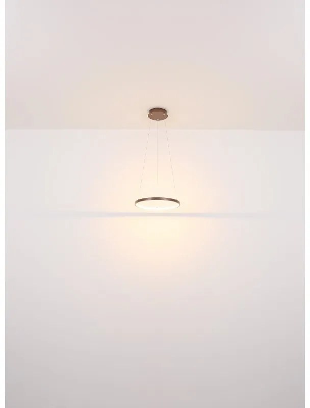 Lustra LED suspendata design modern Ralph cafea 60,5cm