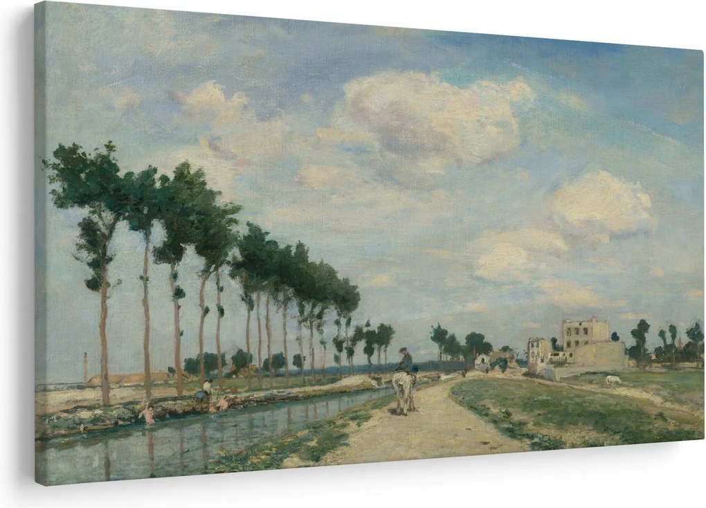 Tablou - Johan Barthold Jongkind, The Towpath, reproducere (90x60 cm)